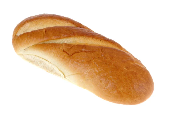 Ψωμί Απομονωμένο Λευκό Φόντο — Φωτογραφία Αρχείου