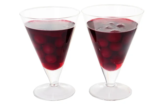 Zwei Gläser Mit Wein — Stockfoto