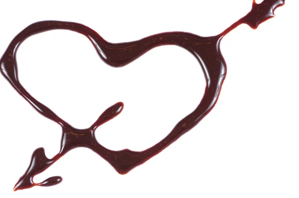 Corazón de chocolate — Foto de Stock