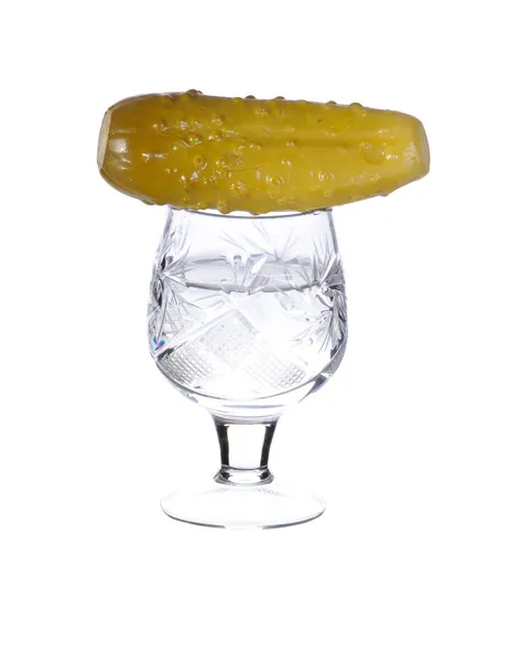 Vodka and snack Royalty Free Stock Images
