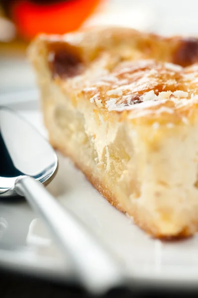 Apple Tart Vanilla Sauce — ストック写真