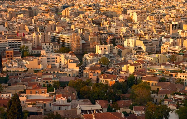 Вид Повітря Пагорба Лікабетт Греція — стокове фото