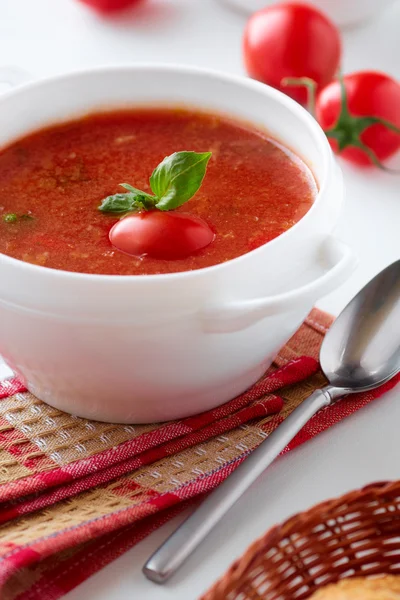 Sopa de tomate Imagen de stock