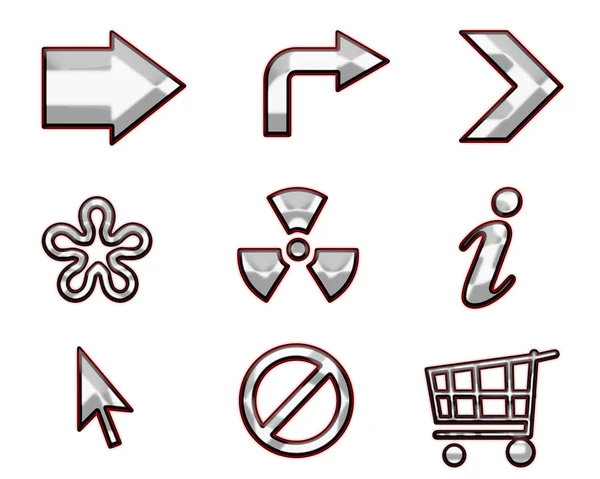 Iconos para el diseño del sitio — Foto de Stock