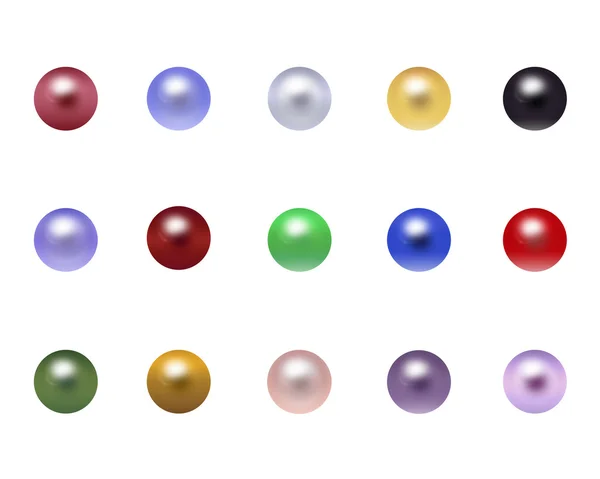Perlas varicolores Fotos De Stock