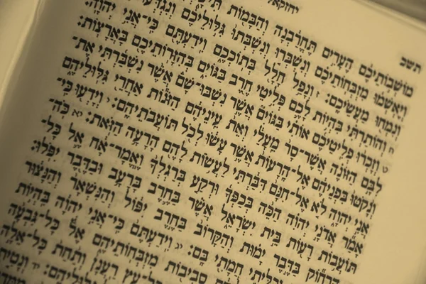 Fragment of Hebrew Bible — Stock Photo, Image