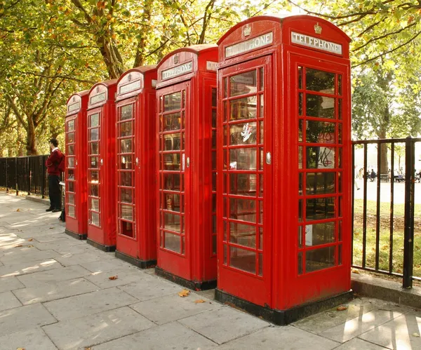 Cabina telefónica roja de Londres —  Fotos de Stock