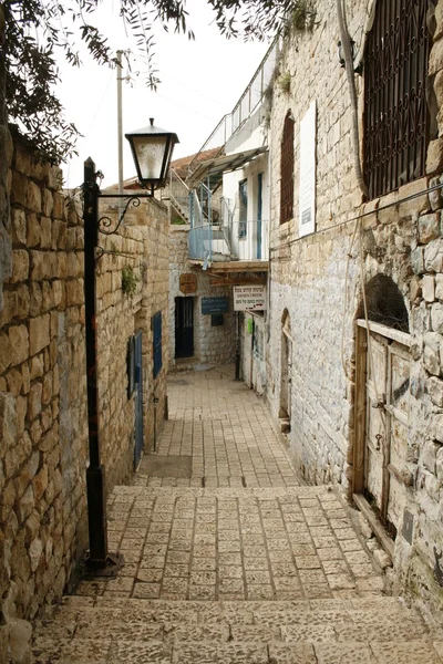 Eski kasaba rosh pina sokakta — Stok fotoğraf