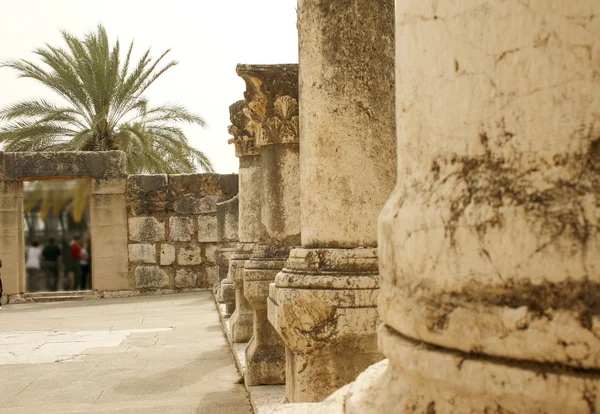 Синагога Иисуса в Капернауме — стоковое фото