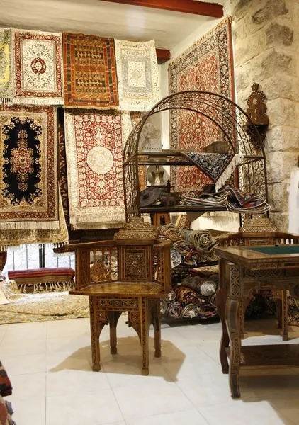 Negozio di tappeti orientali — Foto Stock