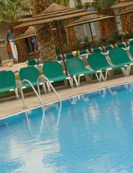 Hotellets pool — Stockfoto