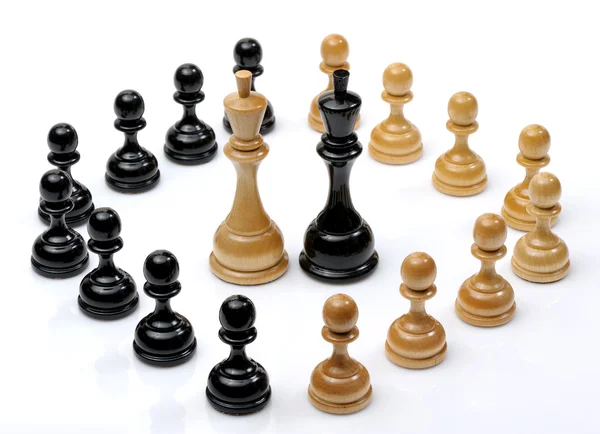 西洋棋棋子，额外自由度 — 图库照片
