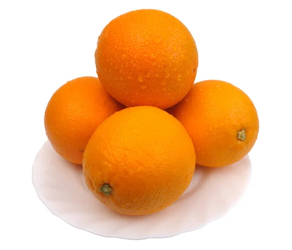 Narancs, elszigetelt — Stock Fotó