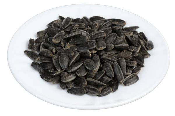 Sunflower seeds, isolated — Stock Photo, Image