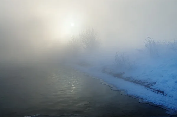 Mrazivý zimní ráno — Stock fotografie