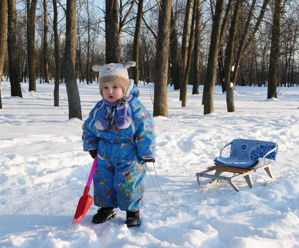 Winter games children — Stock Photo, Image
