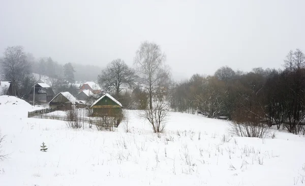 冬の田園風景. — ストック写真