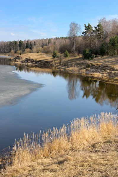 Mart ayında göl — Stok fotoğraf