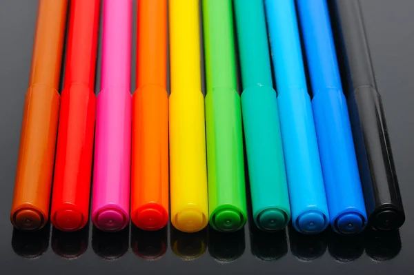 Colored felt pens — Stock Photo, Image