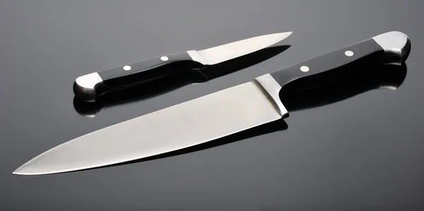 Iki mutfak bıçakları — Stok fotoğraf