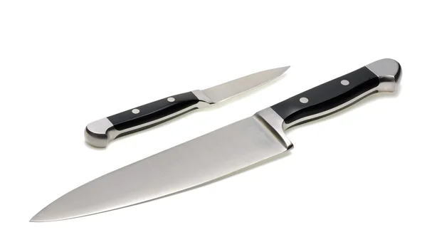 Duas facas de cozinha — Fotografia de Stock