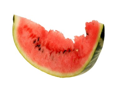 slice of watermelon isolated on white background  clipart