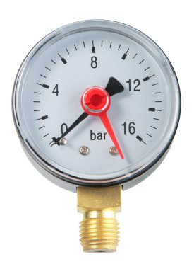 water gauge isolated on a white background  clipart