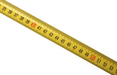 tape measure isolated on white  clipart