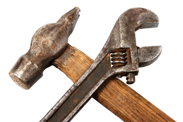 Old Rusty Pliers White Background — Stock Photo, Image