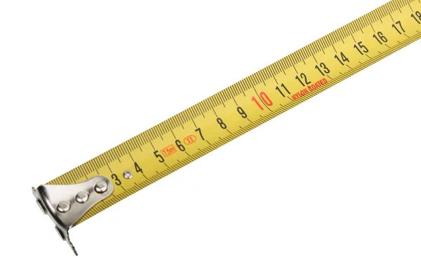 Measuring Ruler Isolated White Background Vector —  Fotos de Stock