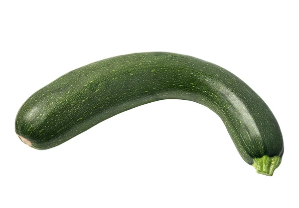 One Whole Zucchini Isolated White Background Shadow — Foto Stock