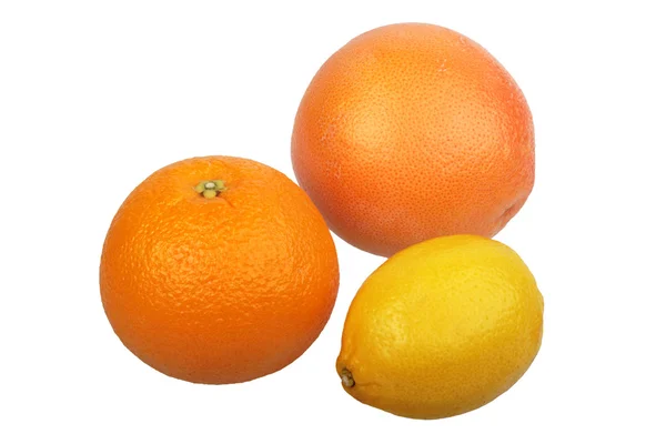 Sinaasappels Geïsoleerd Witte Achtergrond — Stockfoto