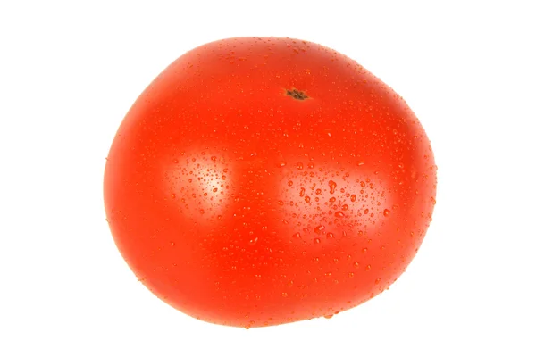 在白色背景上分离的成熟番茄 — 图库照片