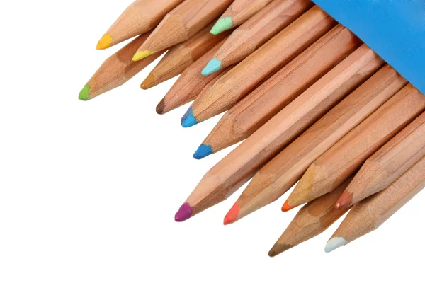 Color Pencils White Background — Stock Photo, Image