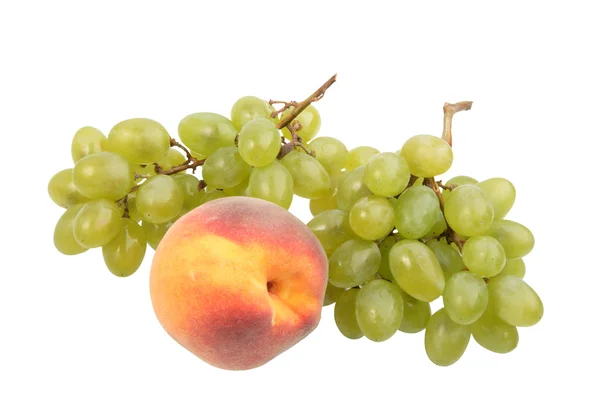 Fresh Ripe Fruits Isolated White Background — Stock fotografie