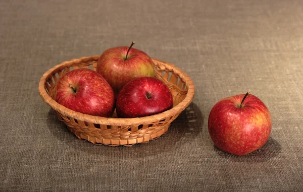 Apples Apples Wooden — Stockfoto