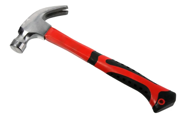 Red Hammer White Background — Foto Stock