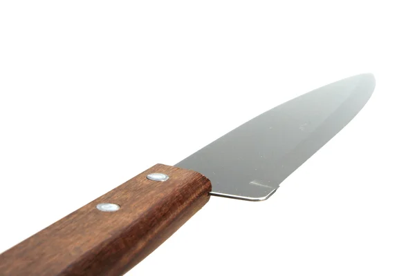Kuchyňský Nůž Bílém Pozadí — Stock fotografie