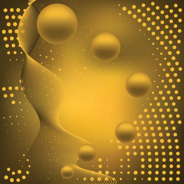 Vector Abstract Gold Black Background Vector Illustration — Wektor stockowy