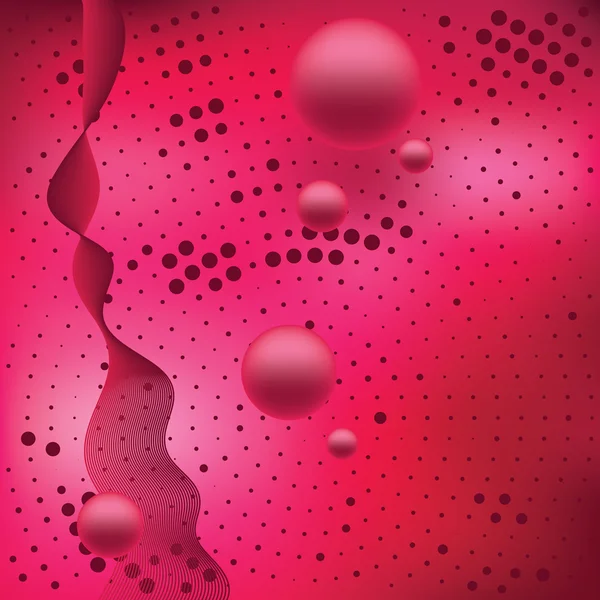 Punainen Abstrakti Ympyrät Tausta — vektorikuva