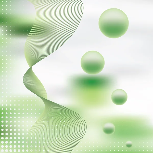 Background Green White Circles — Archivo Imágenes Vectoriales