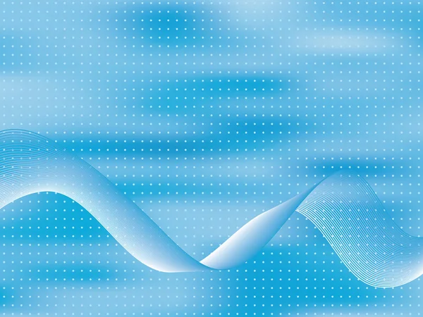 Abstract Blue Wave Background Light Effect Vector Illustration — Vettoriale Stock