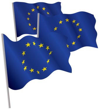 Eurounion 3d flag. clipart