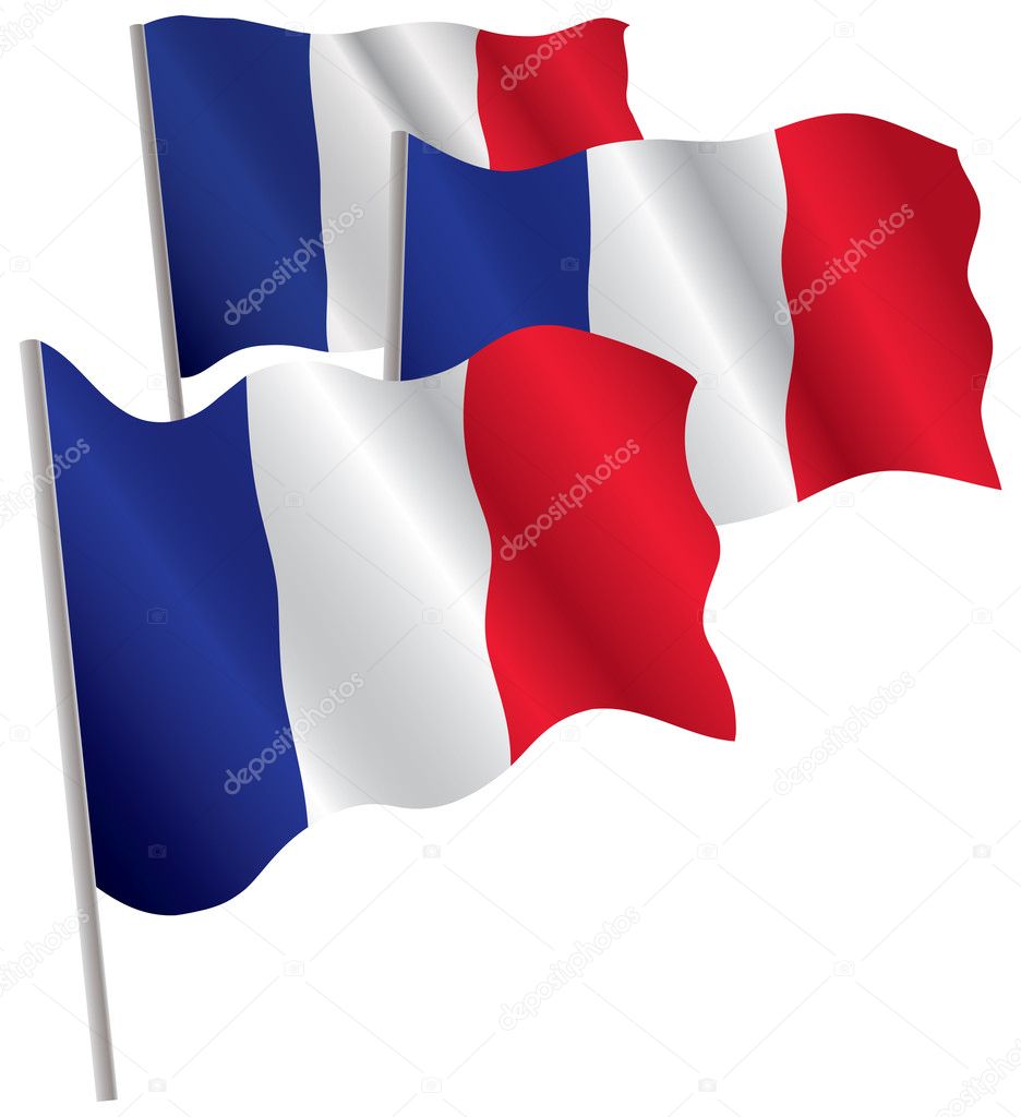 France 3d flag. — Stock Vector © boroda #1039006