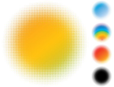 Spotted gradient flash. clipart