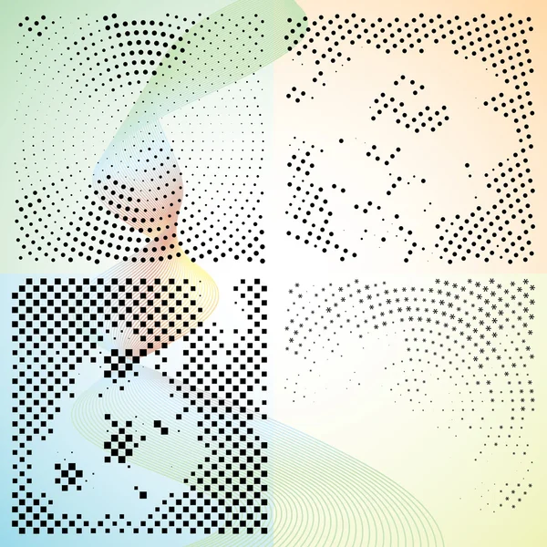 Ensemble de gradient abstrait d'élégance backgr — Image vectorielle