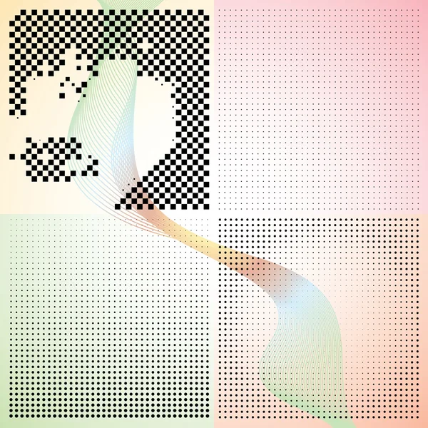 Ensemble de gradient abstrait d'élégance backgr — Image vectorielle
