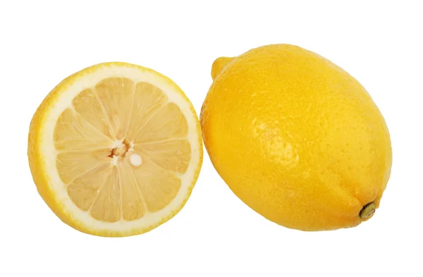 Section and single lemons. — Stock Photo, Image