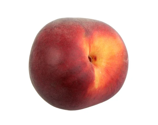Single dark-red peach. — Stock Photo, Image