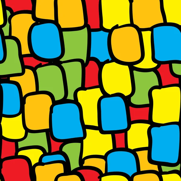 Multicolor Fliesen abstrakte nahtlose Backg — Stockvektor
